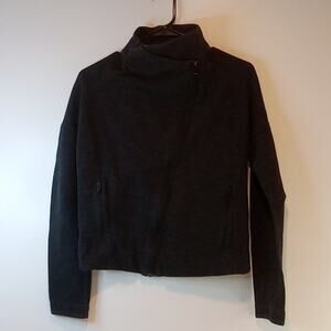 Adidas Cross Body Zip Up Button Up Jacket Mock Neck Women's Sz Small EUC NICE!